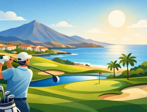 Golf del Sur Tenerife fyrir golffrí í sól