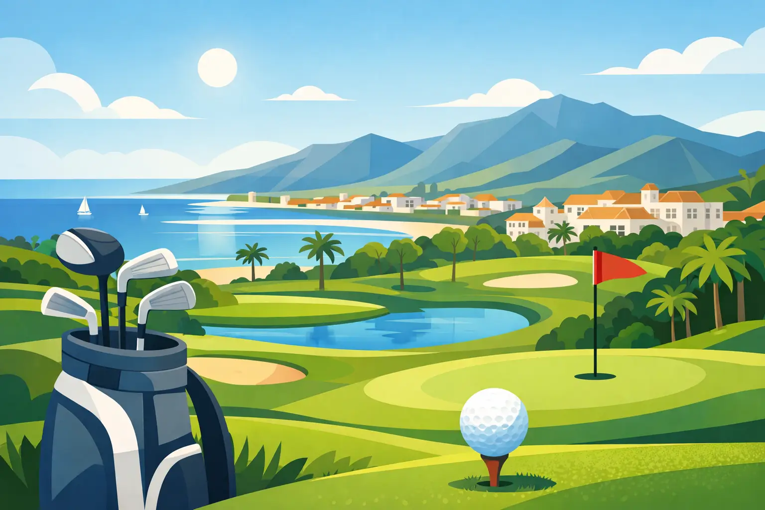 Golf Las Américas völlur fyrir golffrí