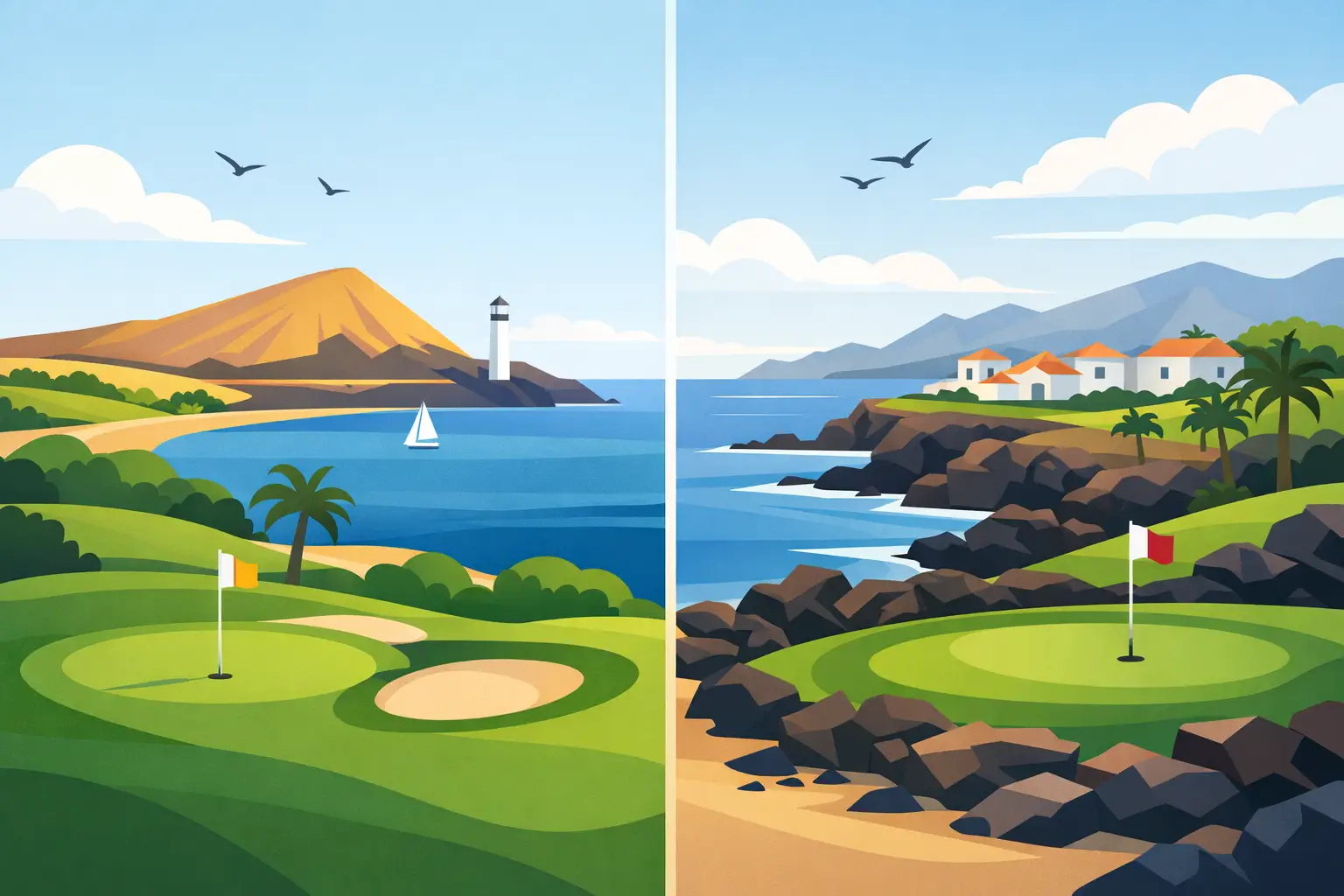 Amarilla Golf eða Golf del Sur?
