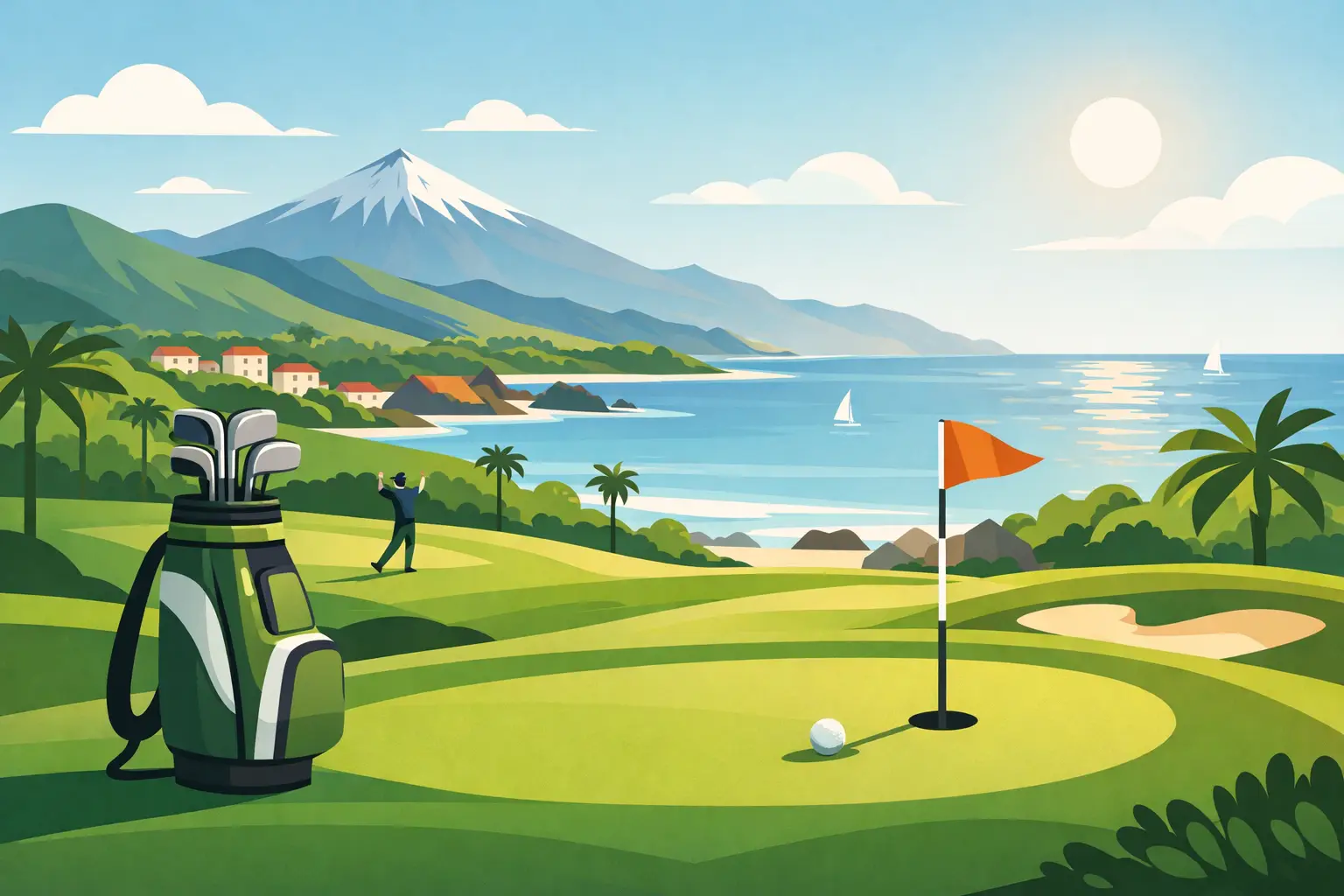 Eru golfvellir Tenerife opnir allt árið?