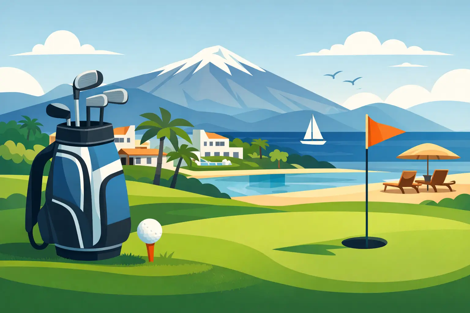 Hvað fylgir golfpakka á Tenerife?