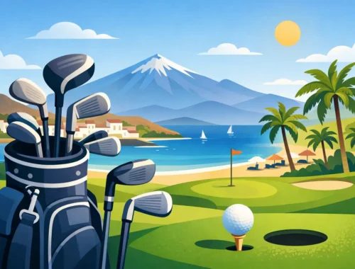 Hvar má leigja golfkylfur á Tenerife?