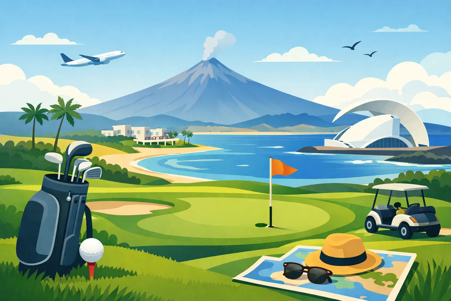 Hvernig á að skipuleggja golfferð til Tenerife