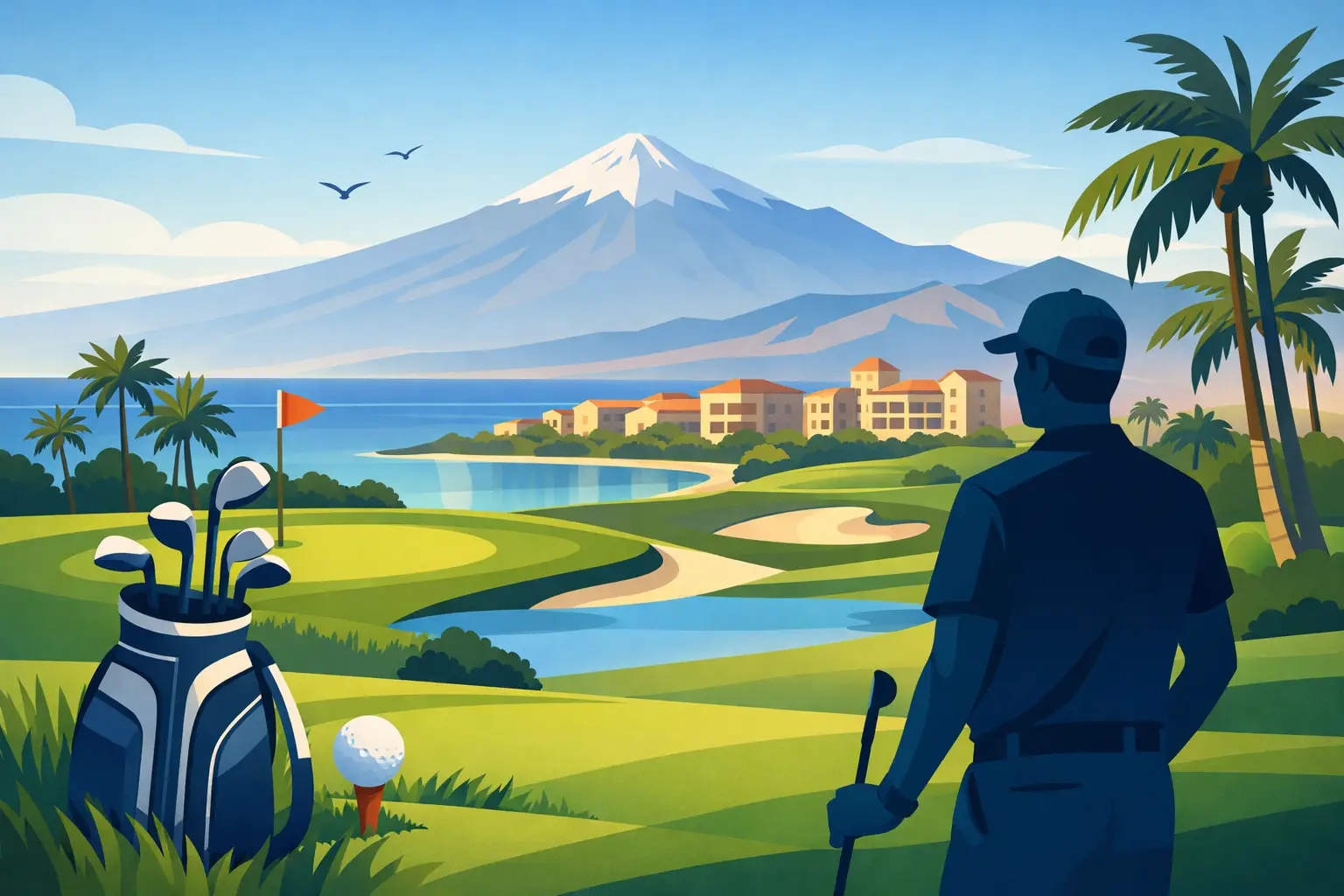 Dæmi um golfviku á Tenerife