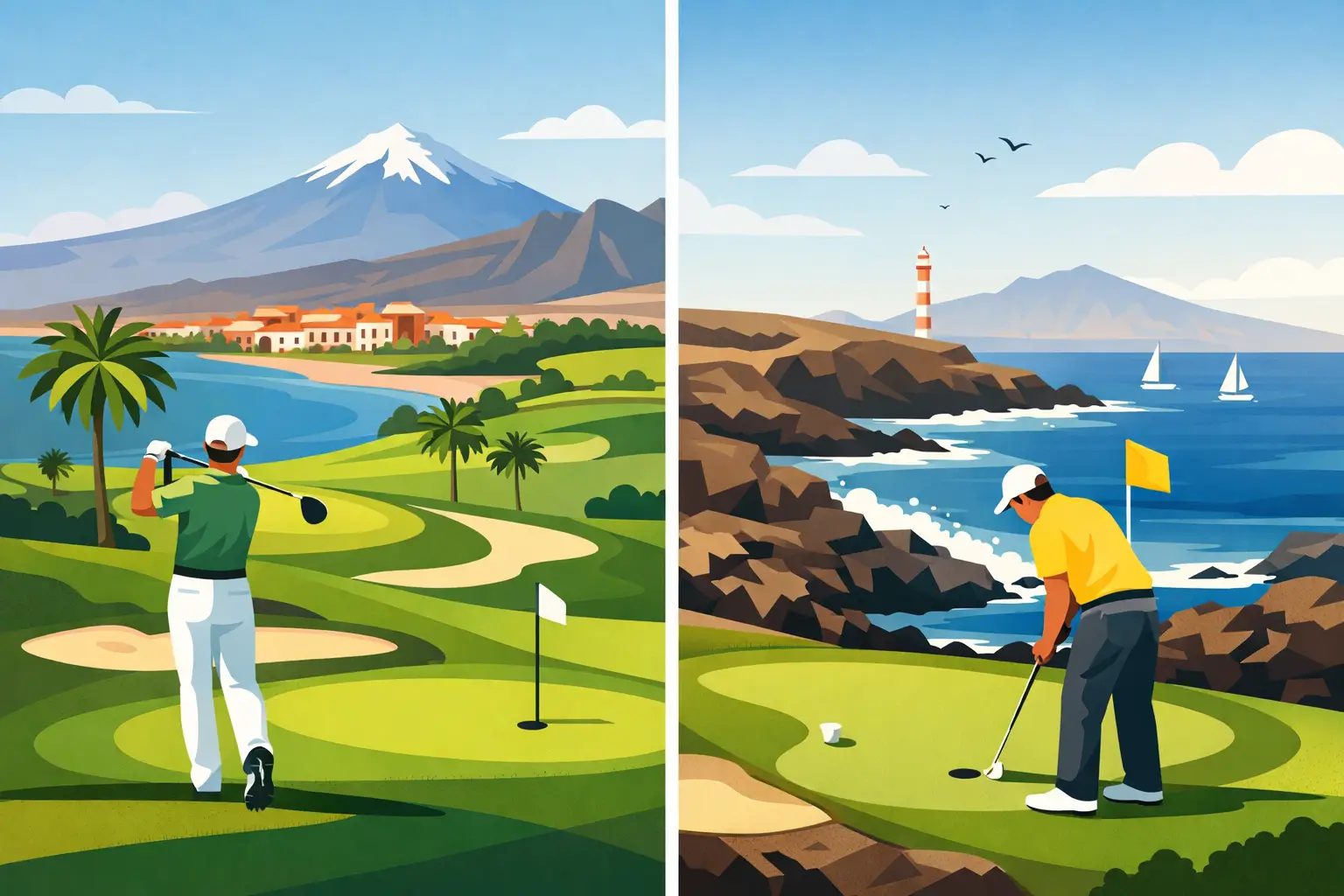 Golf Costa Adeje eða Amarilla?