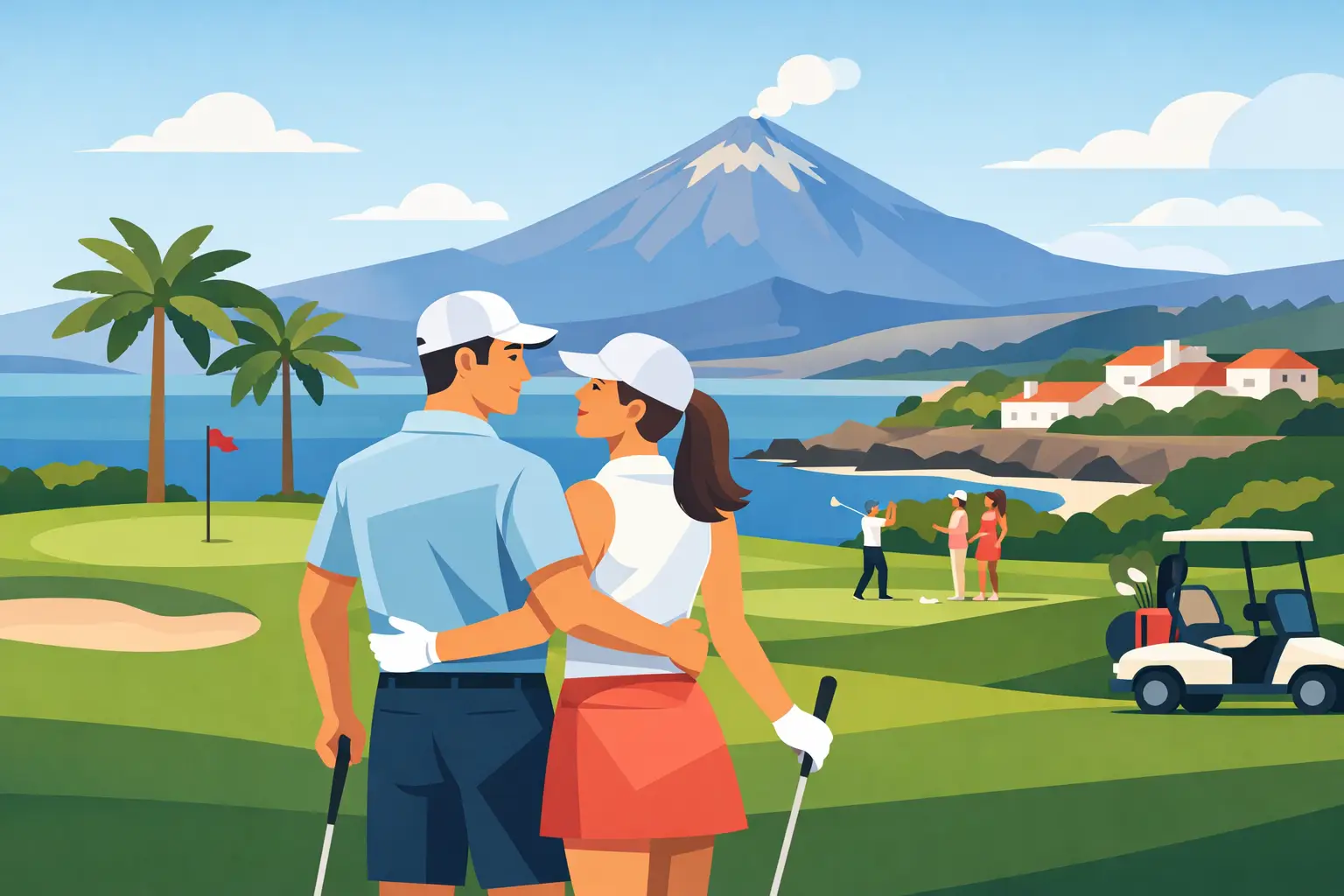 Golf fyrir pör á Tenerife sem virkar
