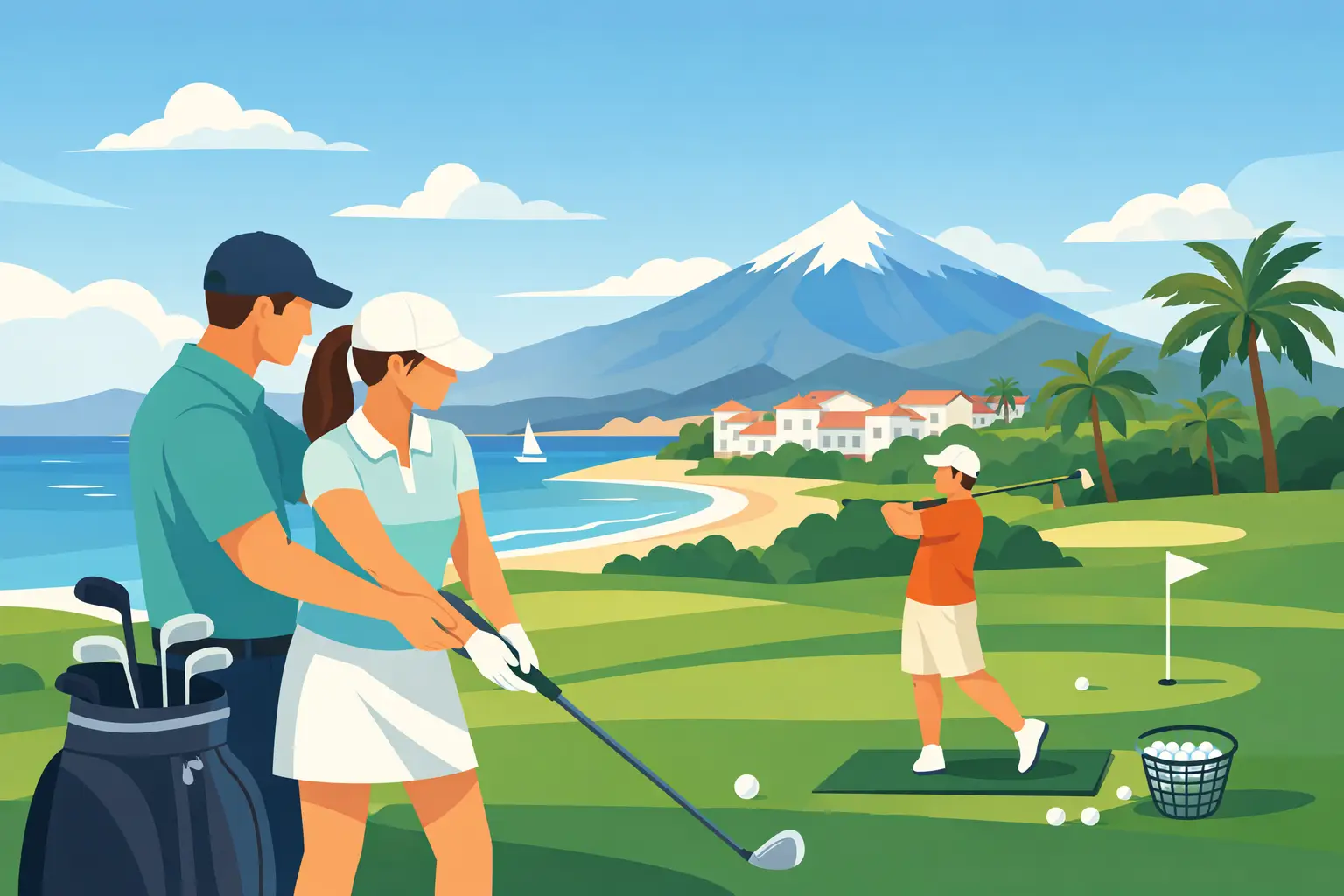 Golfkennsla Tenerife fyrir byrjendur
