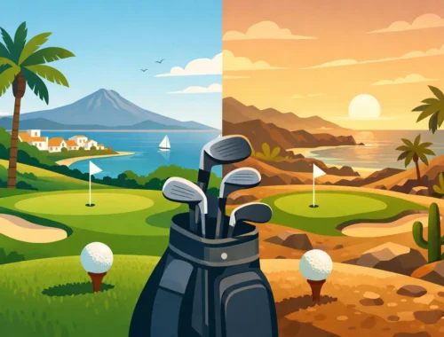Golfvellir Kanaríeyja - samanburður fyrir ferðina