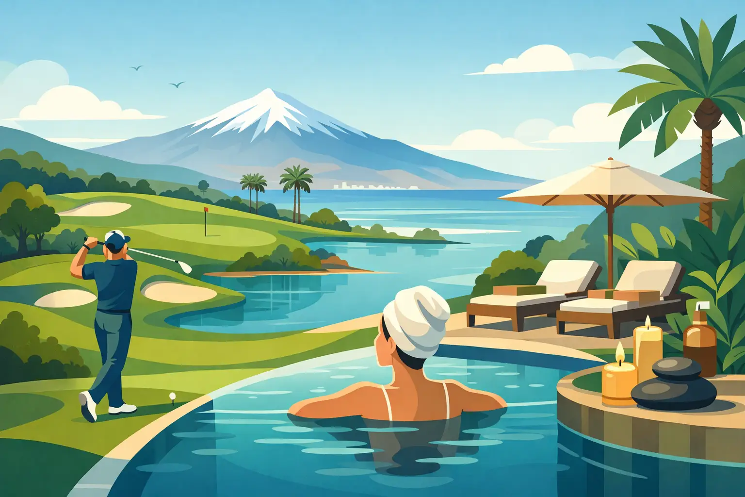 Golf og spa Tenerife - betri golfferð