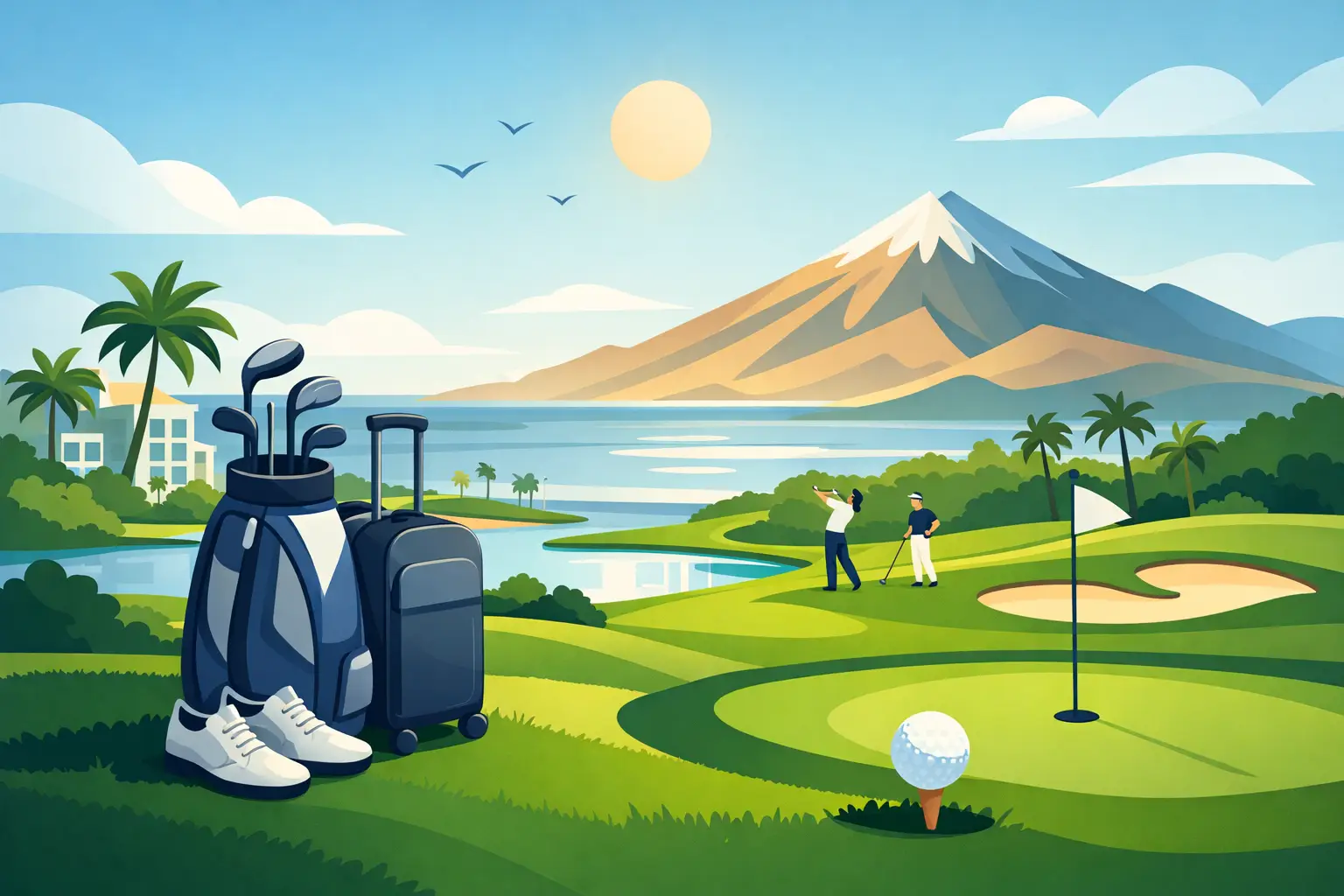 Golf pakkar til Tenerife fyrir betri ferð