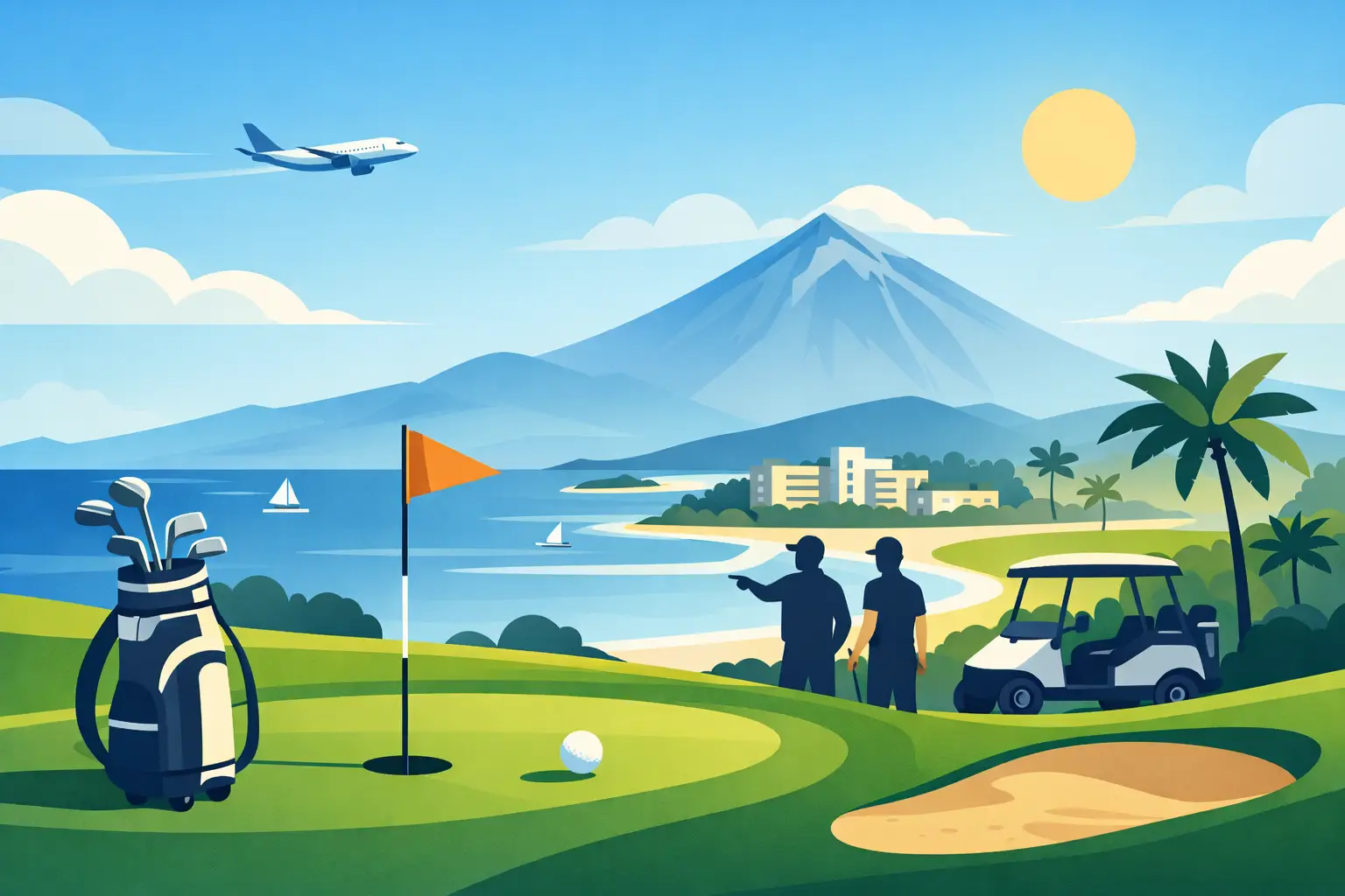 Hvernig á að skipuleggja golfviku á Tenerife