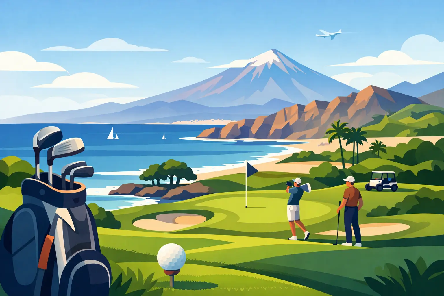 Dæmi um vikulanga golfferð á Tenerife