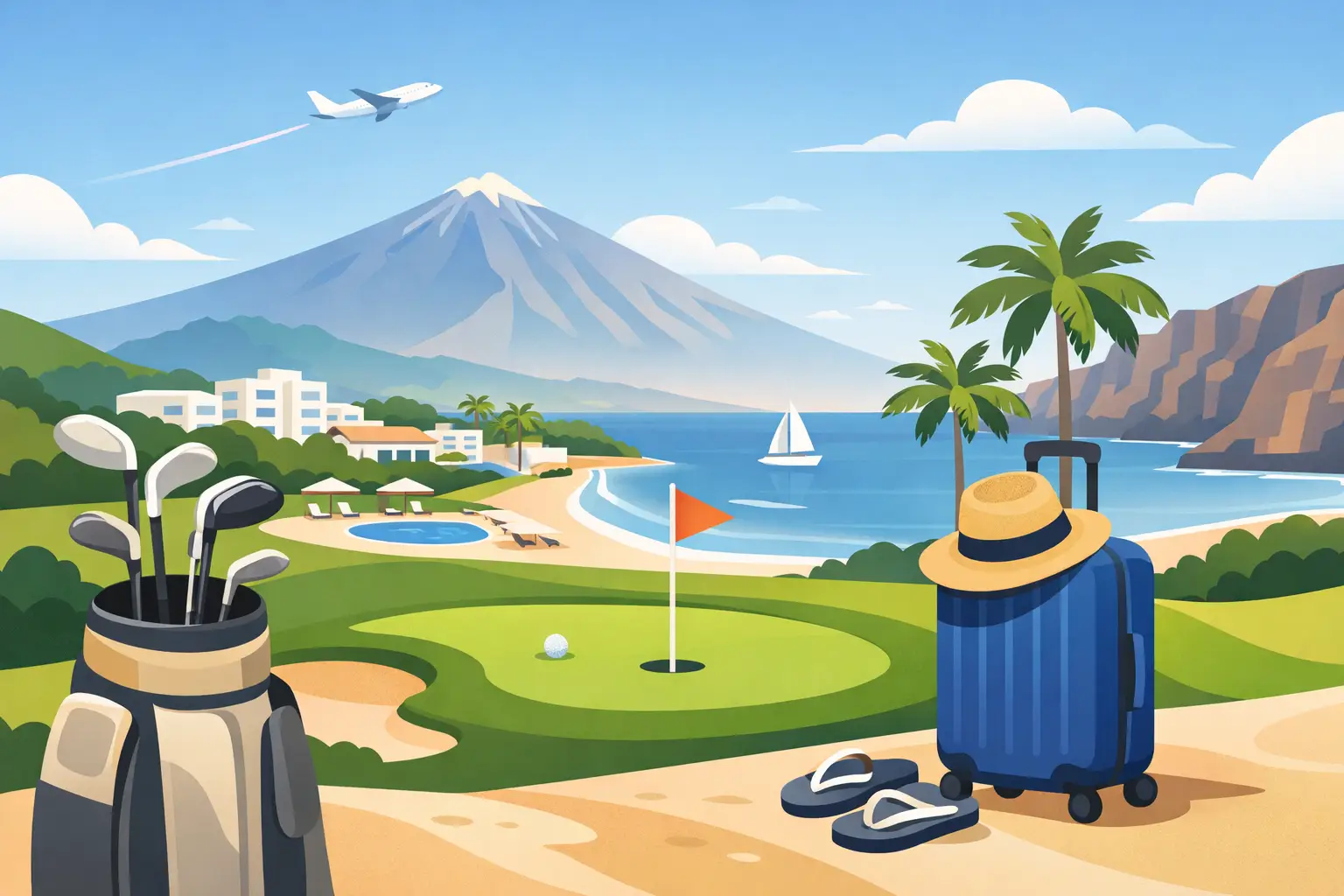 Hvernig á að setja saman golf og frí á Tenerife