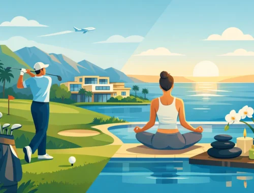 Pakki með golf og wellness fyrir betra frí