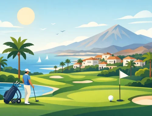 Costa Adeje golf reynsla fyrir sólríka daga