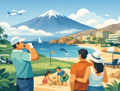 Leiðarvísir fyrir golf og fjölskyldufrí á Tenerife