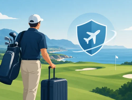 Leiðarvísir að golftryggingum ferðalanga