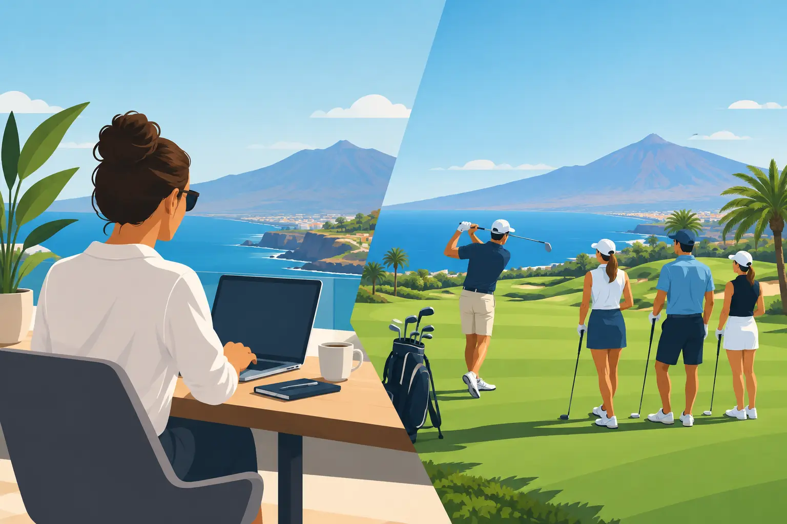 Einkakennsla eða golfhóptímar á Tenerife?