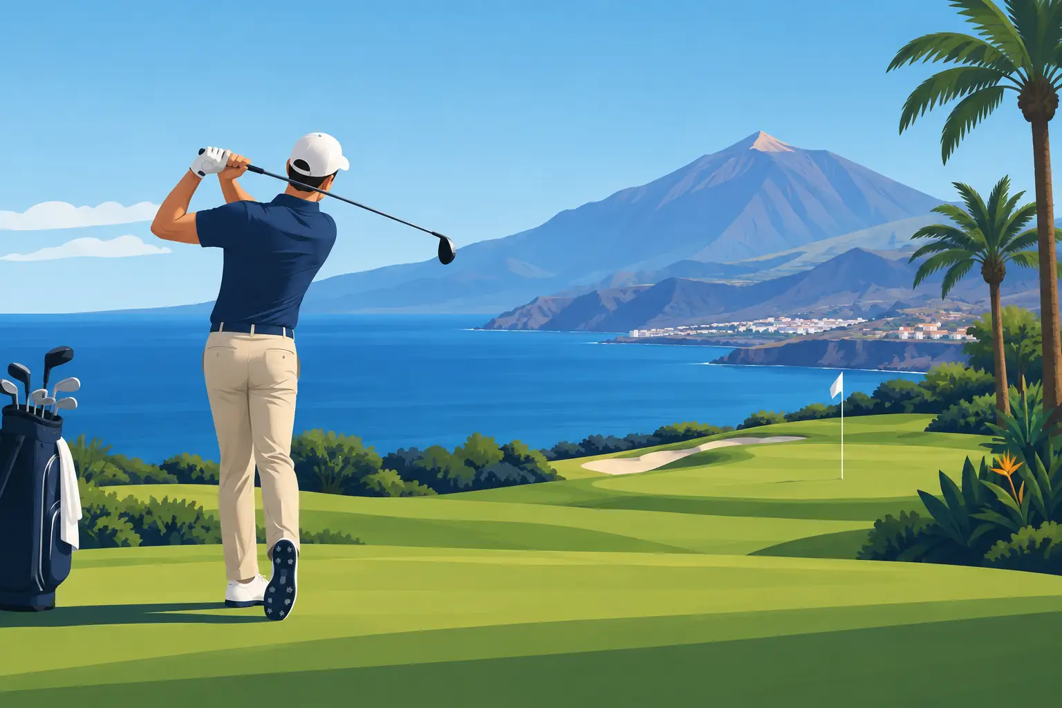 Forgjöf á Tenerife og krafa fyrir golfið