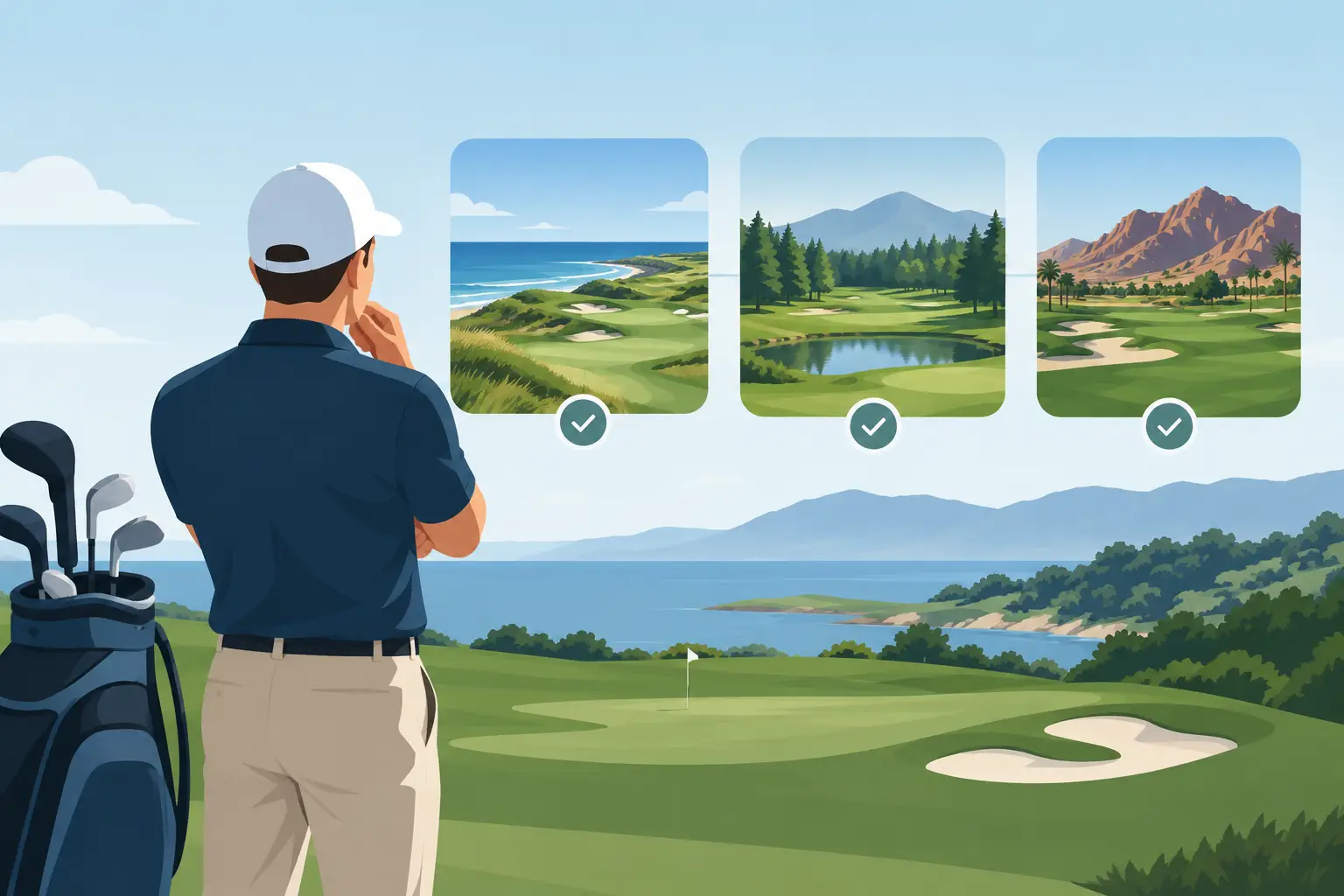 Hvernig bera saman golfvelli fyrir golfferð?