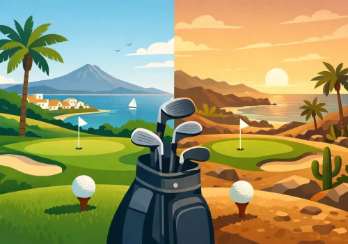 Golfvellir Kanaríeyja - samanburður fyrir ferðina