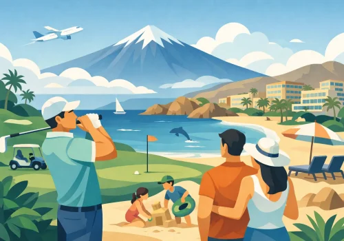 Leiðarvísir fyrir golf og fjölskyldufrí á Tenerife